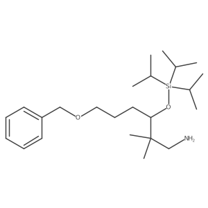1-Hexanamine, 2,2-dimethyl-6-(phenylmethoxy)-3-[[tris(1-methylethyl)silyl]oxy]- Structure
