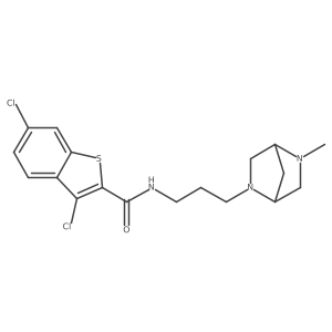 3,6-dichloro-N-[3-(5-methyl-2,5-diazabicyclo[2.2.1]heptan-2-yl)propyl]-1-benzothiophene-2-carboxamide Structure