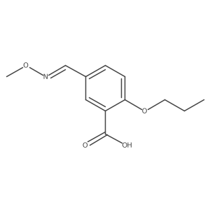 5-((Methoxyimino)methyl)-2-propoxybenzoic acid Structure
