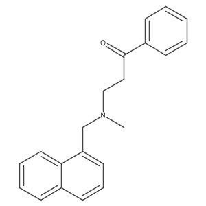 3-[Methyl(1-naphthalenylmethyl)amino]-1-phenyl-1-Propanone Structure