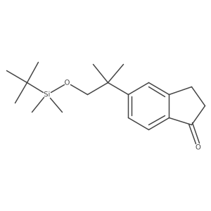 5-[1-[Tert-butyl(dimethyl)silyl]oxy-2-methylpropan-2-yl]-2,3-dihydroinden-1-one Structure