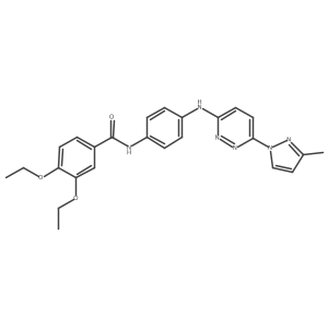 3,4-diethoxy-N-(4-{[6-(3-methyl-1H-pyrazol-1-yl)pyridazin-3-yl]amino}phenyl)benzamide Structure