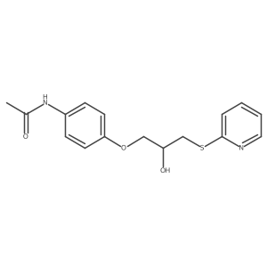 N-(4-(2-Hydroxy-3-(pyridin-2-ylthio)propoxy)phenyl)acetamide结构式