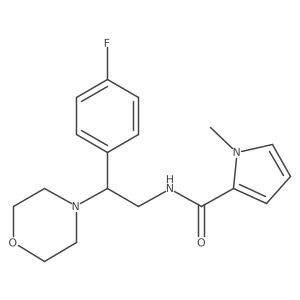 N-[2-(4-fluorophenyl)-2-morpholin-4-ylethyl]-1-methylpyrrole-2-carboxamide结构式