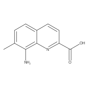 Cc1ccc2ccc(C(=O)O)nc2c1N结构式