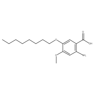 2-Amino-4-methoxy-5-(octyloxy)benzoic acid Structure