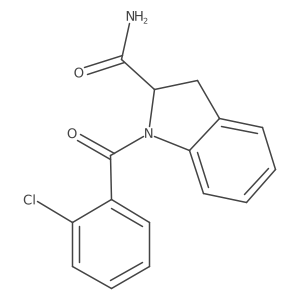1-(2-Chlorobenzoyl)indoline-2-carboxamide Structure