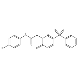 N-(4-chlorophenyl)-2-(6-oxo-3-(phenylsulfonyl)pyridazin-1(6H)-yl)acetamide Structure
