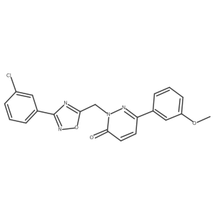 2-((3-(3-chlorophenyl)-1,2,4-oxadiazol-5-yl)methyl)-6-(3-methoxyphenyl)pyridazin-3(2H)-one Structure