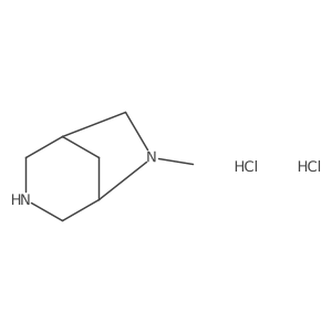 6-Methyl-3,6-diazabicyclo[3.2.1]octanedihydrochloride Structure