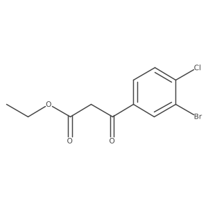 Ethyl 3-(3-bromo-4-chlorophenyl)-3-oxopropanoate Structure