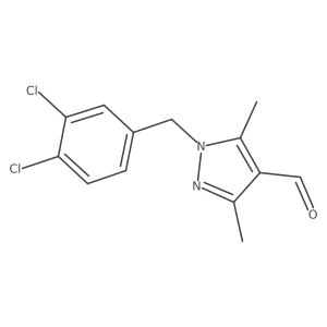 1-(3,4-Dichlorobenzyl)-3,5-dimethyl-1H-pyrazole-4-carbaldehyde结构式