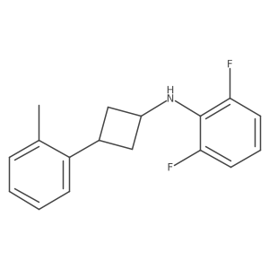 2,6-Difluoro-N-[3-(2-methylphenyl)cyclobutyl]benzenamine Structure