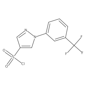 1-[3-(trifluoromethyl)phenyl]-1H-pyrazole-4-sulfonyl chloride结构式