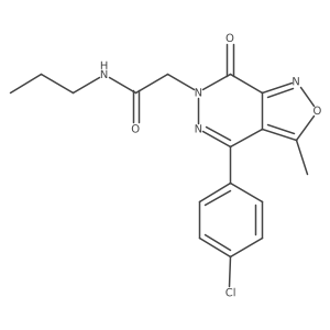 2-[4-(4-chlorophenyl)-3-methyl-7-oxoisoxazolo[3,4-d]pyridazin-6(7H)-yl]-N-propylacetamide结构式