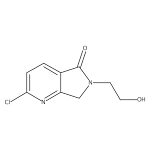 2-Chloro-6-(2-hydroxyethyl)-6,7-dihydro-5H-pyrrolo[3,4-b]pyridin-5-one结构式