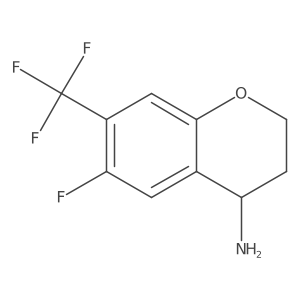 (S)-6-Fluoro-7-(trifluoromethyl)chroman-4-amine Structure