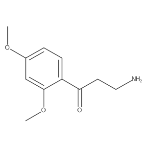 3-Amino-1-(2,4-dimethoxyphenyl)propan-1-one Structure