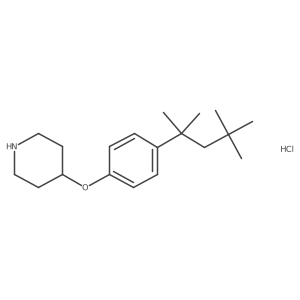 4-[4-(1,1,3,3-Tetramethylbutyl)phenoxy]piperidine hydrochloride Structure