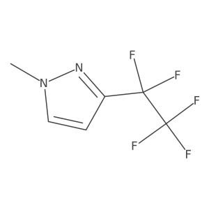 1-methyl-3-pentafluoroethyl-1H-pyrazole结构式