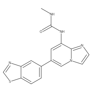 Urea,n-[6-(5-benzothiazolyl)imidazo[1,2-a]pyridin-8-yl]-n'-methyl-结构式