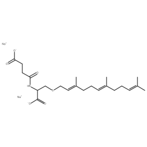 N-Succinyl-S-farnesyl-L-cysteine disodium结构式
