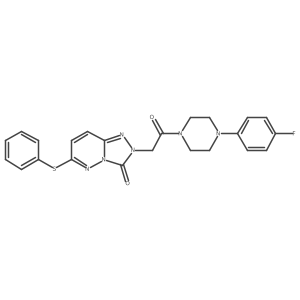 2-{2-[4-(4-fluorophenyl)piperazin-1-yl]-2-oxoethyl}-6-(phenylthio)[1,2,4]triazolo[4,3-b]pyridazin-3(2H)-one Structure