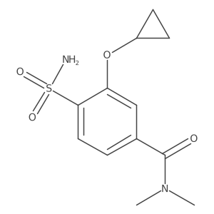 3-Cyclopropoxy-N,N-dimethyl-4-sulfamoylbenzamide结构式
