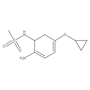 N-(2-Amino-5-cyclopropoxycyclohexa-2,4-dienyl)methanesulfonamide Structure