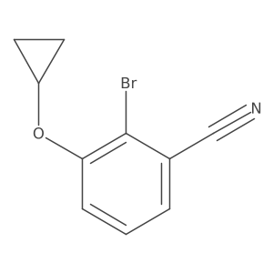 2-Bromo-3-cyclopropoxybenzonitrile结构式