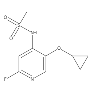 N-(5-Cyclopropoxy-2-fluoropyridin-4-YL)methanesulfonamide结构式