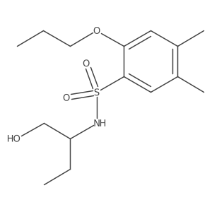 [(4,5-Dimethyl-2-propoxyphenyl)sulfonyl](1-ethyl-2-hydroxyethyl)amine结构式