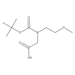 2-{[(Tert-butoxy)carbonyl](2-methoxyethyl)amino}acetic acid Structure