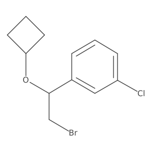 1-(2-Bromo-1-cyclobutoxyethyl)-3-chlorobenzene结构式