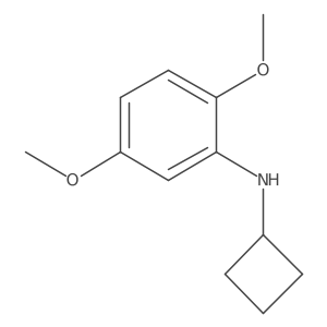 N-cyclobutyl-2,5-dimethoxyaniline结构式