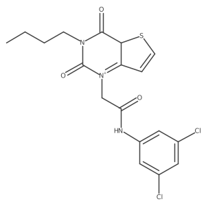 2-{3-butyl-2,4-dioxo-1H,2H,3H,4H-thieno[3,2-d]pyrimidin-1-yl}-N-(3,5-dichlorophenyl)acetamide Structure