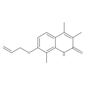 3,4,8-Trimethyl-7-(2-propen-1-yloxy)-2(1H)-quinolinone Structure
