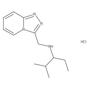 (2-Methylpentan-3-yl)({[1,2,4]triazolo[4,3-a]pyridin-3-ylmethyl})amine hydrochloride Structure