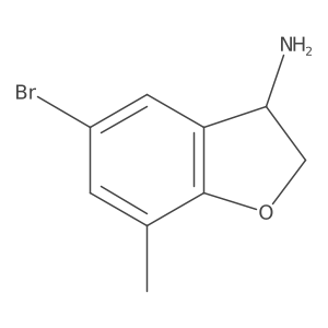 (R)-5-Bromo-7-methyl-2,3-dihydrobenzofuran-3-amine Structure