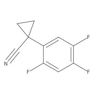 1-(2,4,5-Trifluorophenyl)cyclopropane-1-carbonitrile结构式