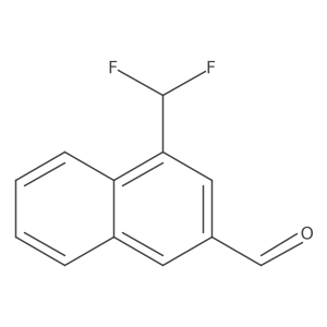 1-(Difluoromethyl)naphthalene-3-carboxaldehyde结构式