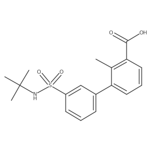 3-(3-t-Butylsulfamoylphenyl)-2-methylbenzoic acid Structure