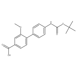 4-(4-BOC-Aminophenyl)-3-methoxybenzoic acid Structure
