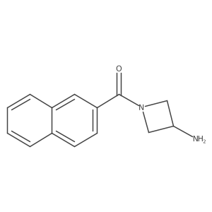 1-(Naphthalene-2-carbonyl)azetidin-3-amine结构式