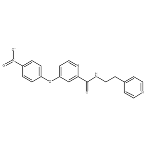 4-(4-Nitrophenoxy)-N-[2-(4-pyridinyl)ethyl]-2-pyridinecarboxamide结构式
