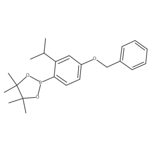 2-(4-(Benzyloxy)-2-isopropylphenyl)-4,4,5,5-tetramethyl-1,3,2-dioxaborolane Structure