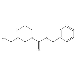 Benzyl 2-(chloromethyl)morpholine-4-carboxylate结构式