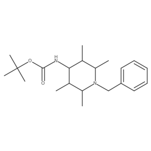 tert-butyl N-(1-benzyl-2,3,5,6-tetramethylpiperidin-4-yl)carbamate Structure