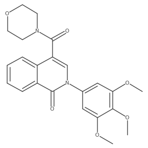 4-(morpholin-4-ylcarbonyl)-2-(3,4,5-trimethoxyphenyl)isoquinolin-1(2H)-one Structure