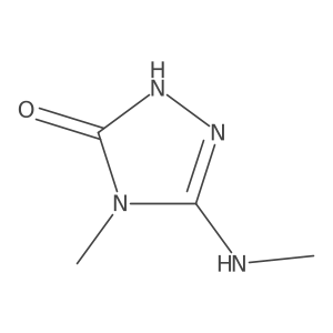 4-Methyl-5-(methylamino)-2,4-dihydro-3H-1,2,4-triazol-3-one Structure